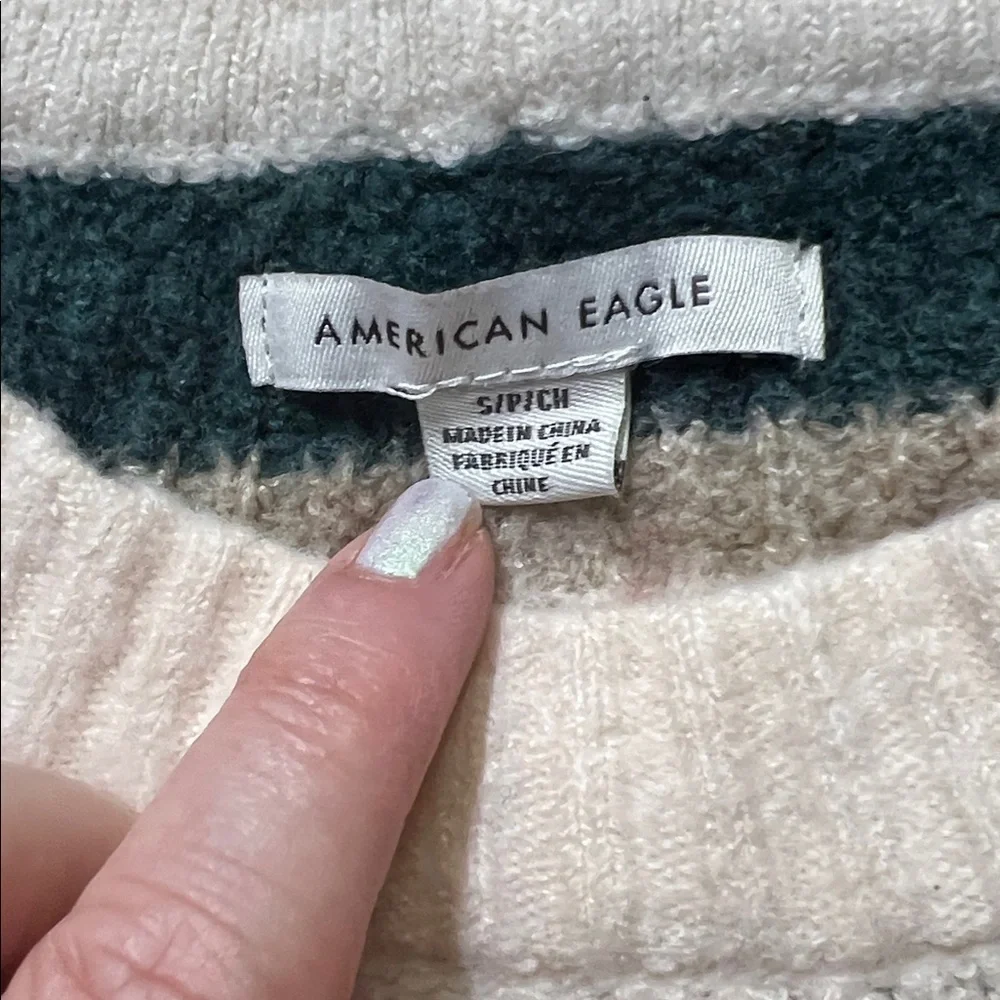 American Eagle Striped Multicolor Sweater